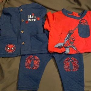 Spider man set, for 3 month old baby.